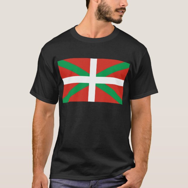 Euskadi Flag - Basque Country - Ikurri T-Shirt (Front)