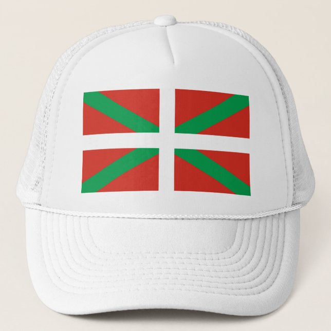 Euskadi Flag - Basque Country - Ikurri Trucker Hat (Front)