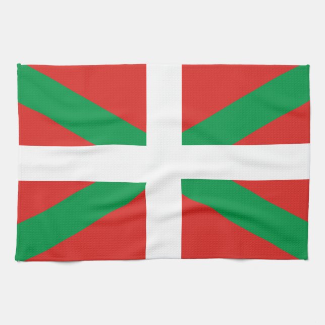 Euskadi Flag Tea Towel (Horizontal)