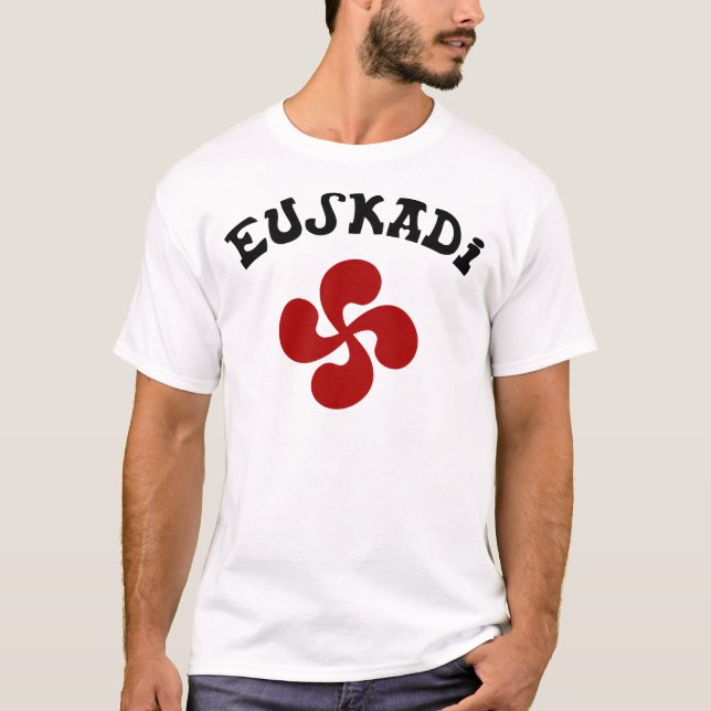 Euskadi Red Basque Cross T-Shirt (Front)