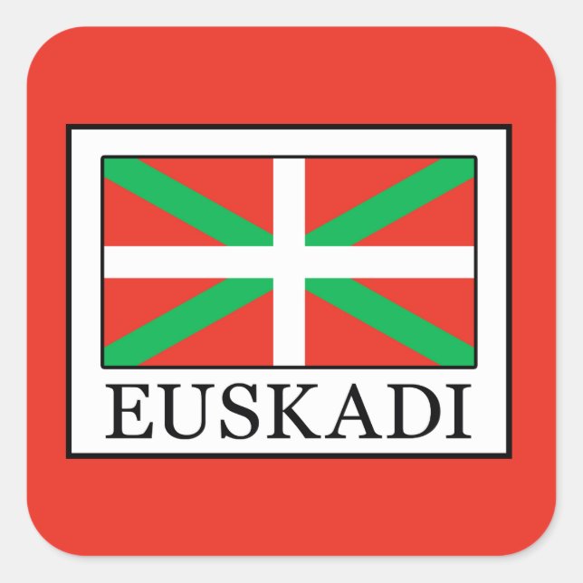 Euskadi Square Sticker (Front)