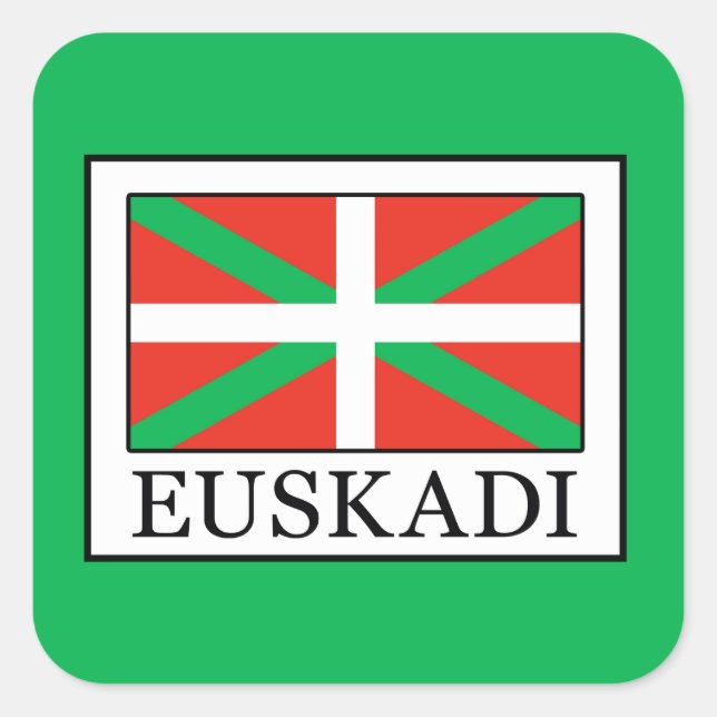 Euskadi Square Sticker (Front)