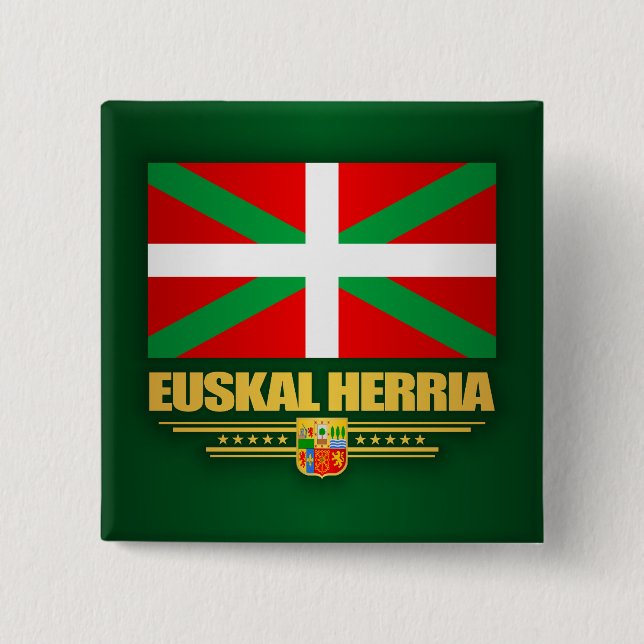 Euskal Herria 15 Cm Square Badge (Front)