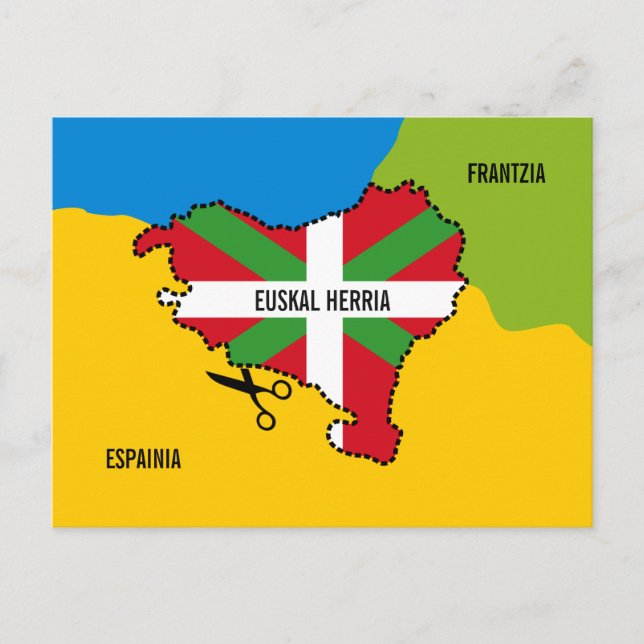 Euskal Herria: Ikurriña eta euskal independentzia, Postcard (Front)