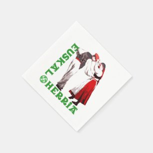 Euskal Herria: traditional Basque dancers, Napkin