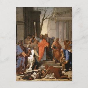 Eustache Le Sueur-Preaching of St. Paul at Ephesus Postcard