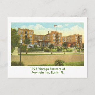 Eustis, FL - Fountain Inn - 1925 Postcard