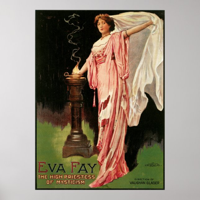 Eva Fay ~ The High Priestess of Mysticism Magic Poster (Front)