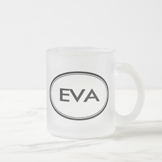 Eva Frosted Glass Coffee Mug (Right)