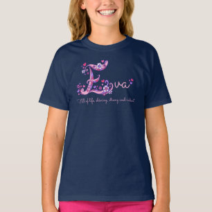 Eva girls name & meaning E monogram shirt