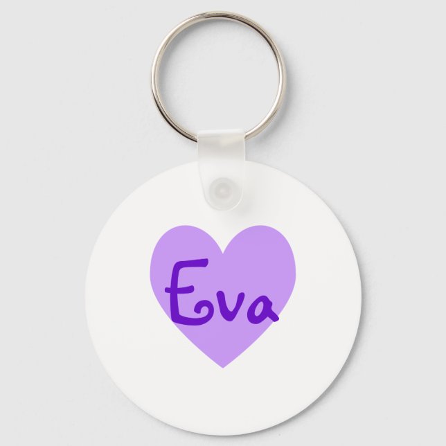 Eva in Purple Key Ring (Front)