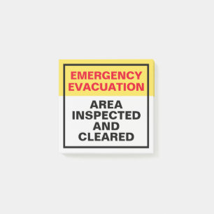 Evacuation Door Status Labels for Offices Post-it Notes