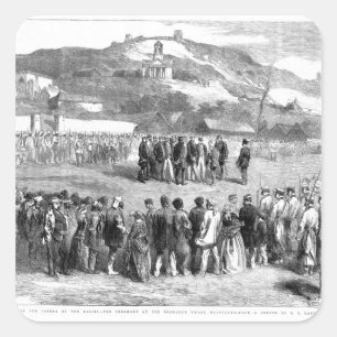 Evacuation of the Crimea by the Allies Square Sticker