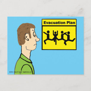 Evacuation Plan Postcard