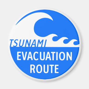 Evacuation Route Highway sign Magnet