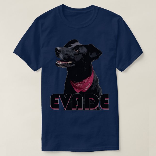 Evade Negrito Matapacos Black copkiller dog  T-Shirt (Design Front)