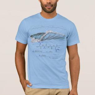 EVAN peptide, wave, custom text, light T-Shirt