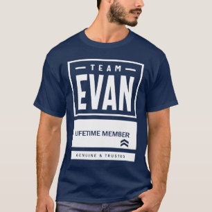 Evan Personalised Name Birthday Gift T-Shirt