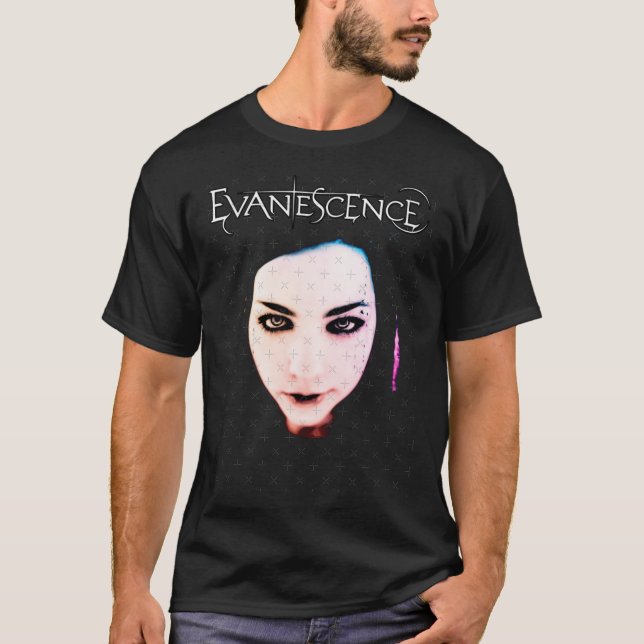 Evanescence Amy Lee Vintage Rock Gothic Style fami T-Shirt (Front)