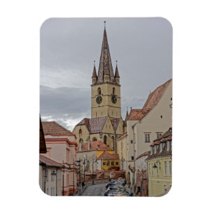 Evangelichal Cathedral Tower Sibiu Romania Magnet