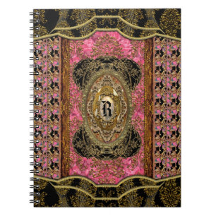 Evangelinae Elegant Cool Monogram Notebook