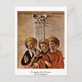 Evangelist John Thomas By Fra Angelico Postcard