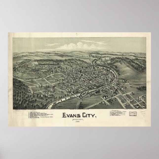 Evans City, Pennsylvania (1900) Poster (Front)