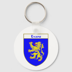 Evans Coat of Arms/Family Crest (Wales) Key Ring