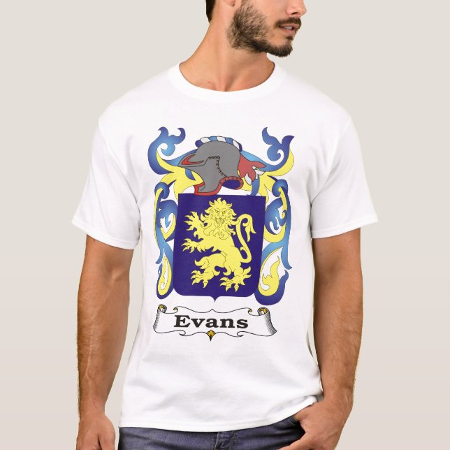 Evans Family Coat of Arms T-shirt (Front)