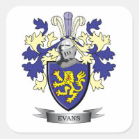 Evans Family Crest Coat of Arms