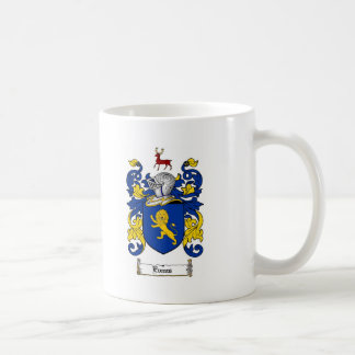 EVANS FAMILY CREST -  EVANS COAT OF ARMS COFFEE MUG