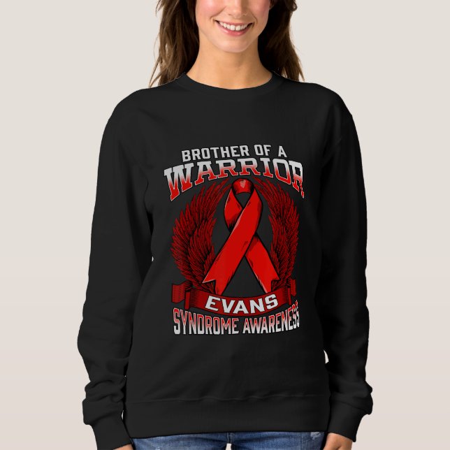 Evans Syndrome Awareness Brother Support Ribbon Sweatshirt (Front)