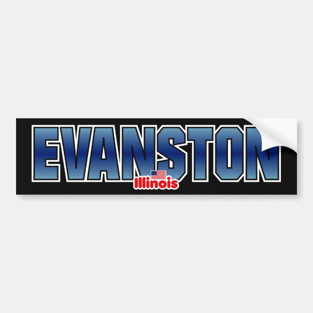 Evanston Bumper Sticker (Front)