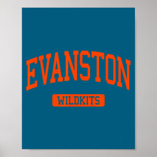 Evanston high school hs evanston il varsity sports poster