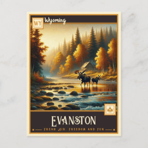 Evanston, Wyoming Vintage Postcard