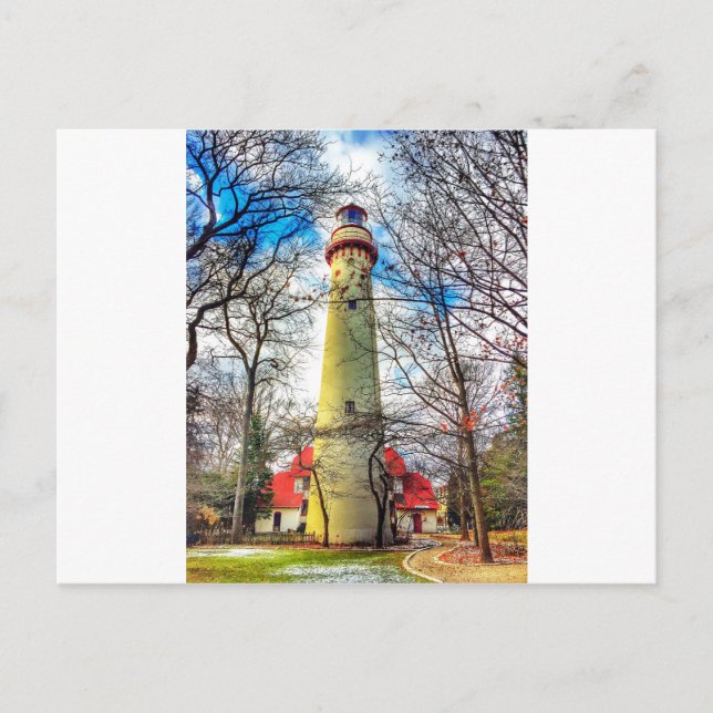 Evanston's Light house Postcard (Front)