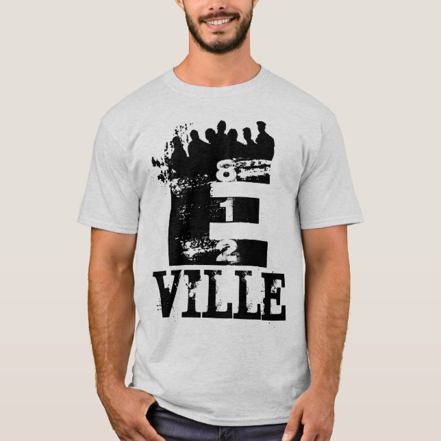 Evansville (E-Ville) Indiana Tee (Front)
