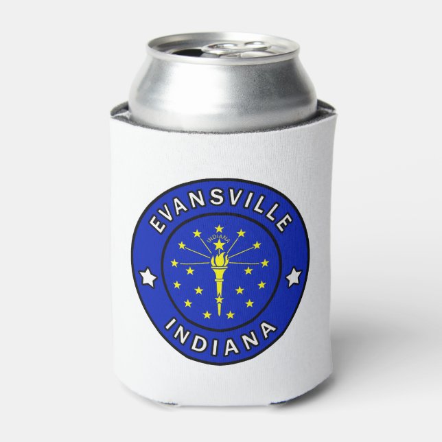 Evansville Indiana Can Cooler (Can Front)