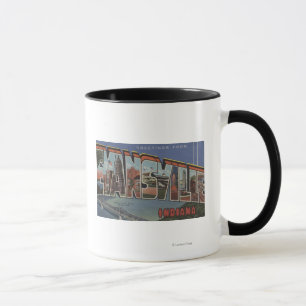 Evansville, Indiana - Large Letter Scenes Mug
