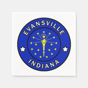 Evansville Indiana Napkin