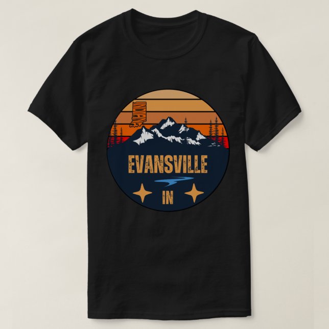 Evansville, Indiana T-Shirt (Design Front)