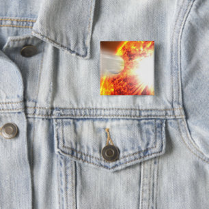 Evaporation Of Hd 189733b's Atmosphere 15 Cm Square Badge