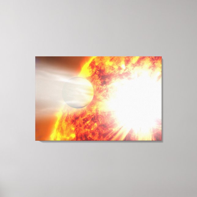Evaporation Of Hd 189733b's Atmosphere Canvas Print (Front)