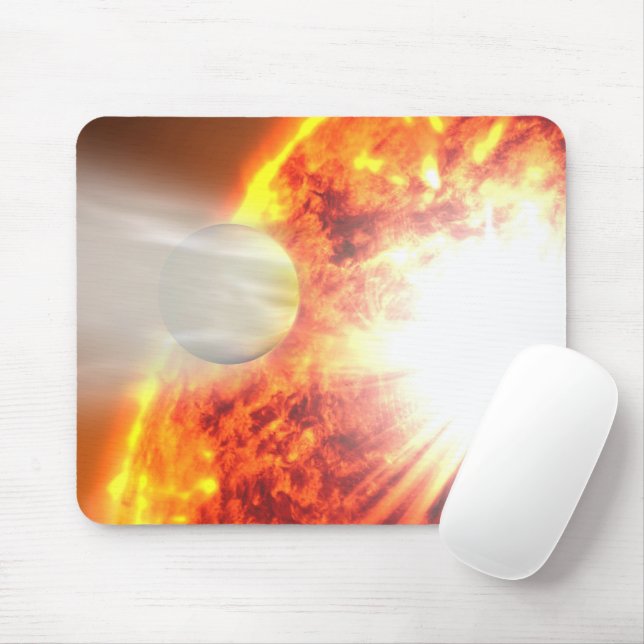 Evaporation Of Hd 189733b's Atmosphere Mouse Mat (With Mouse)