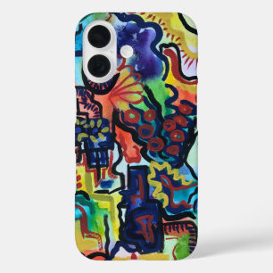 Eva's Garden-Hand Painted Abstract Art iPhone 16 Case