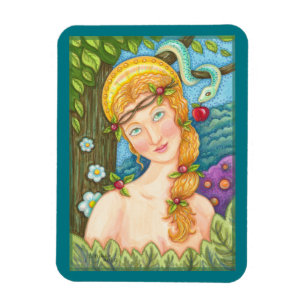 EVE And Serpent Mediaeval Garden Of Eden MAGNET