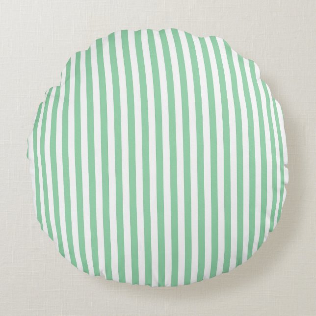 Eve and Sofie Green Round Cushion (Front)