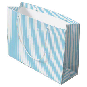 Eve and Sofie Light Blue Stripes Gift Bag