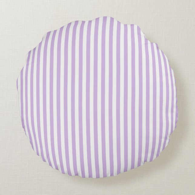Eve and Sofie Purple Round Cushion (Back)