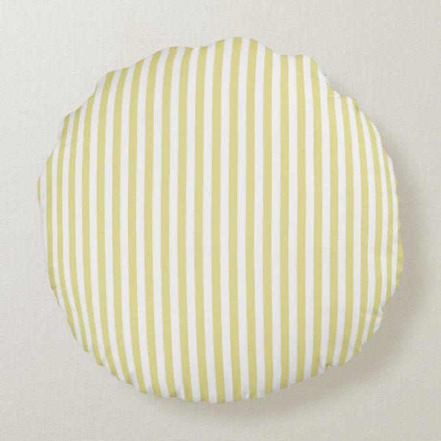 Eve and Sofie Yellow Round Cushion (Back)